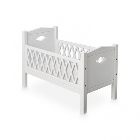 white dolls cot