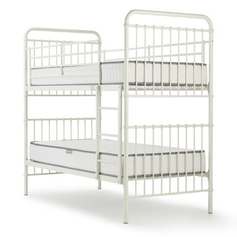 white bunk beds for kids